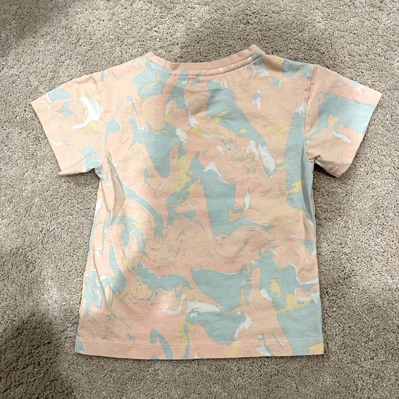 adidas Originals Girls' Big Pack Marble Print Tee - Picture 2 of 4